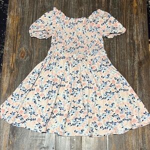 BCBGirls Pink and Blue Floral Kids Dress
